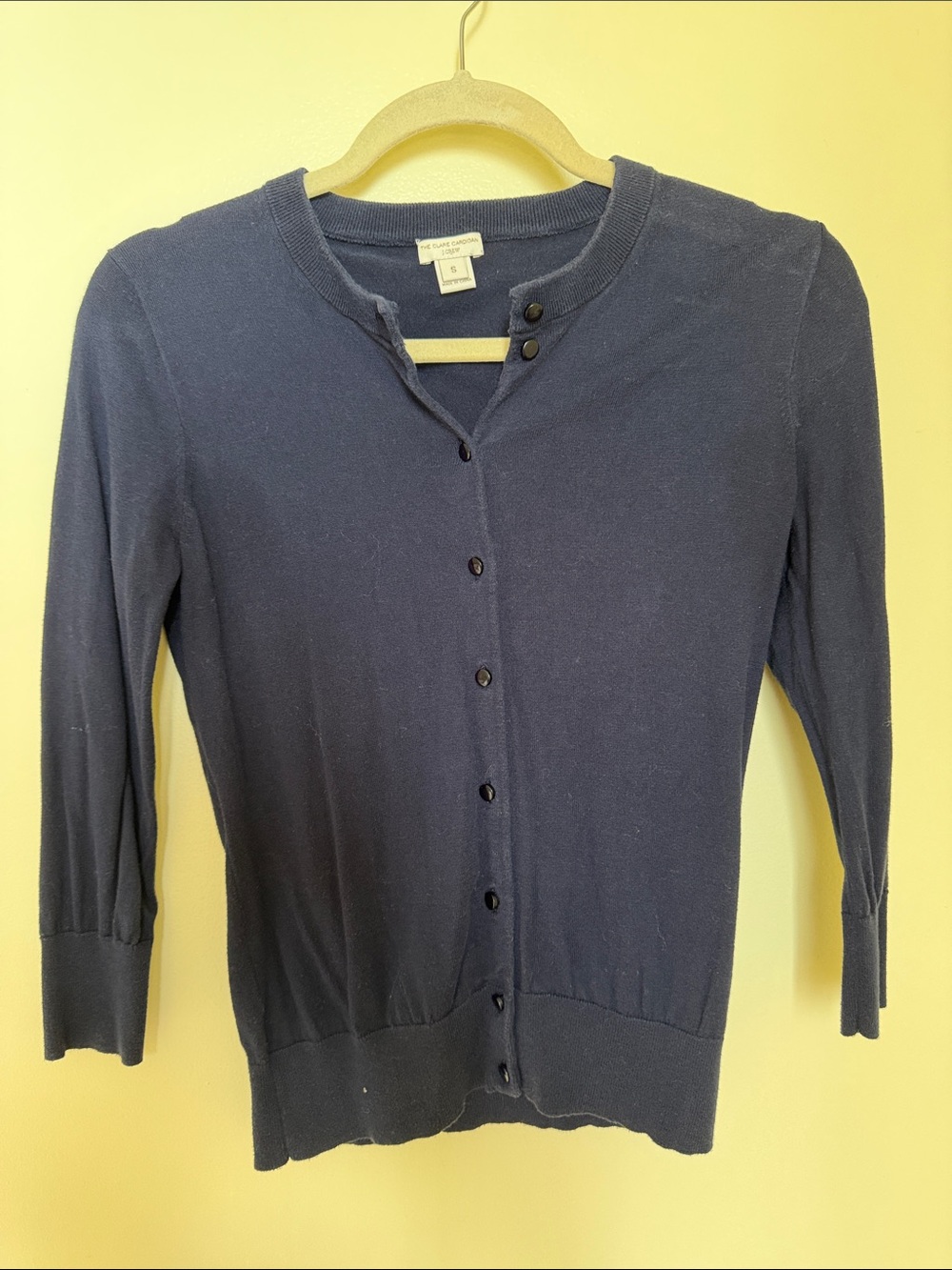 J crew the Clare Cardigan - Navy Button-Front Women's Sweater - Lightweight Knit